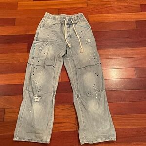 Easel Light Blue Denim Pants